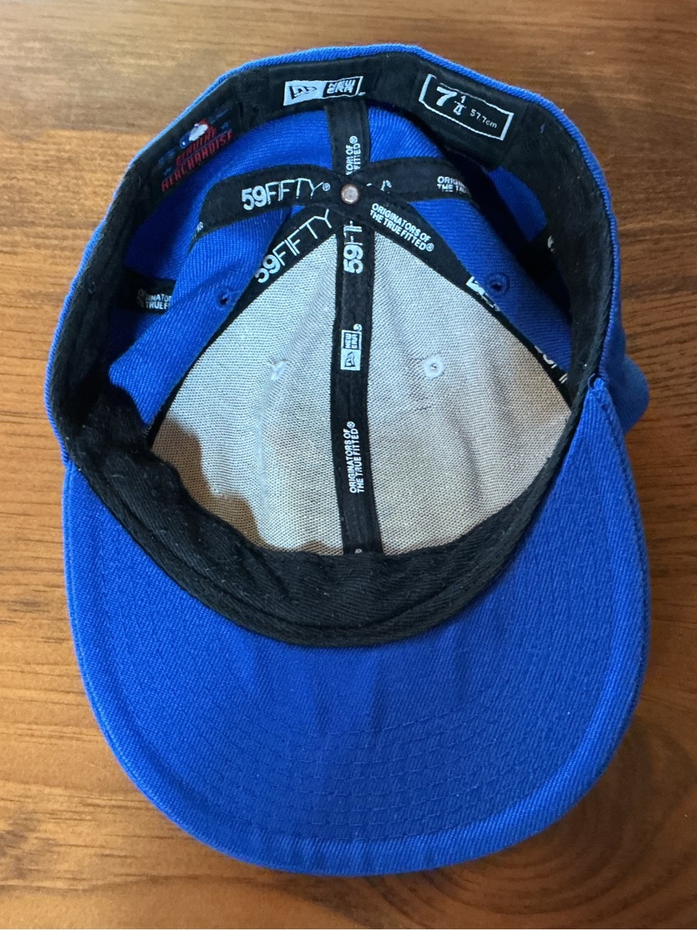 New Era Blue and White Toronto Blue Jays 59FIFTY Fitted Cap - Picture 4 of 4